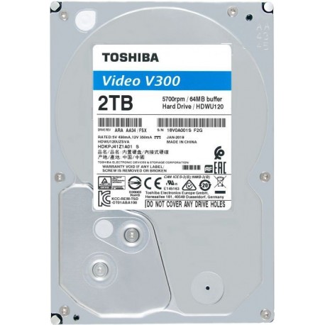 Toshiba 2TB Surveillance Hard Disk 3.5''
