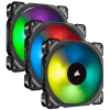 Corsair ML120 PRO RGB LED 120MM PWM Premium Magnetic Levitation Fan — 3 Fan Pack with Lighting Node PRO
