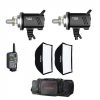 Godox MS200 Studio Light Pair With Softbox and Remote