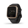 Garmin Venu Sq Music Edition Rose Gold DLC with Black Band Unisex Smartwatch
