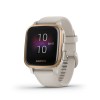 Garmin Venu Sq Music Edition Rose Gold DLC with White Sand Band Unisex Smartwatch
