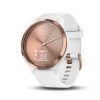 Garmin Vivomove HR Rose Gold DLC with White Band Unisex Smartwatch