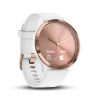 Garmin Vivomove HR Rose Gold DLC with White Band Unisex Smartwatch - Image 4