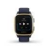 Garmin Venu Sq Music Edition Light Gold DLC with Navy Blue Band Unisex Smartwatch - Image 5