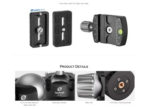 Leofoto LH-40 Low Profile Ball Head - Image 3