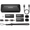 Godox MoveLink Mini LT 2-Person Wireless Microphone System for Cameras & iOS Devices (2.4 GHz, Classic Black) - Image 3