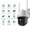 TP Link VIGI C540W 4MP WIFI Outdoor Full-Color Pan Tilt, Two Way Communication Network Camera - Image 2