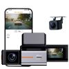 HIFFIN Dashcam RoadCam X2 Dual Channel Recording Front 4K + Rear 1080P with 1.47" Screen, Super Night Vision & WiFi, G-Sensor, Loop Recording, Parking Monitor