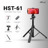 HIFFIN 1.6 Meter Portable Long Selfie Stick Tripod with Wireless Remote HST-61 - Image 7