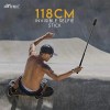 HIFFIN Universal Invisible Monopod Stick 118 Cms for Insta 360 One X2 X3 One R Invisible Selfie Stick, Hero 9/8/7/6, Sjcam, Yi & Other Action Cameras (1.2 Meter Selfie Stick for Action Cameras) Black - Image 6