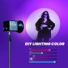 HIFFIN PL-60 Portable RGB Video Light with 60W Power, 2500K-6500K Adjustable Color Temperature, 26800mAh Rechargeable Battery, 24 Light Effects, CRI 95+ Dimmable Lighting for Photography - Image 5
