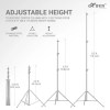 HIFFIN Stainless Steel Light Stand (9 Ft) - Image 6