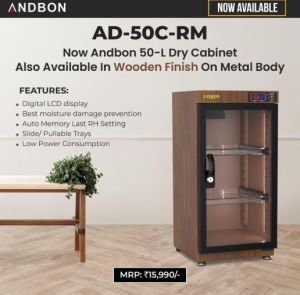 Andbon AD‑50C‑RM 50L Auto‑Memory Dry Cabinet (Wooden Finish) - Image 4