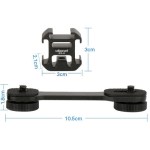 Ulanzi PT-3 Triple Cold Shoe Mount Adapter - Image 3