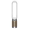 Dyson TP09 Smart Air Purifier with Curved & Magnetised Remote Control (App Control, White & Gold)