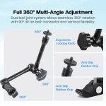 HIFFIN 11inch Adjustable Articulating Friction Magic Arm & Large Super Clamp - Image 2