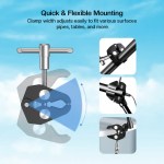 HIFFIN 11inch Adjustable Articulating Friction Magic Arm & Large Super Clamp - Image 7