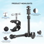 HIFFIN 11inch Adjustable Articulating Friction Magic Arm & Large Super Clamp - Image 6