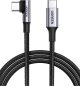 Ugreen US334 USB-C 2.0 To Angled USB-C M/M Cable Aluminium Shell With Braided 1M (Black)-70643