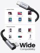 Ugreen US334 USB-C 2.0 To Angled USB-C M/M Braided Cable With Aluminium Shell 2M (Black)-70645 - Image 4