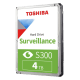 Toshiba S300 4TB Surveillance Hard Disk HDD for CCTV 3.5'' RPM@5400 and 3 Years Brand Warranty